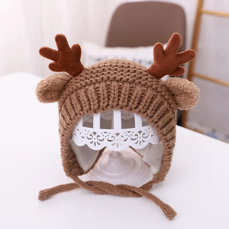 

Baby Hat Autumn and Winter Children Ear Protection Wool Cap Baby Winter Cute Super Cute Baby Winter Section Knitting Cap