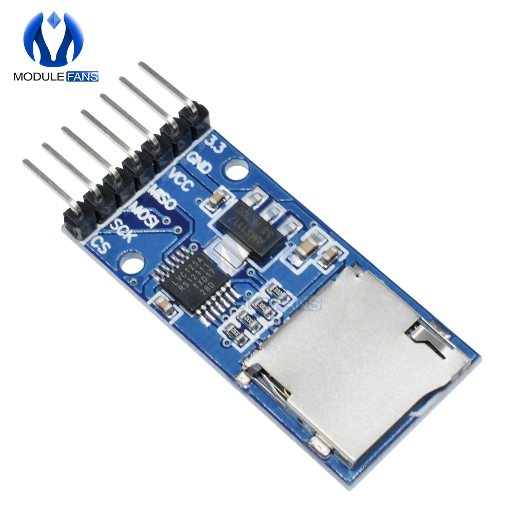 2 шт. плата для хранения Micro SD TF карты защитный модуль памяти SPI Интерфейс