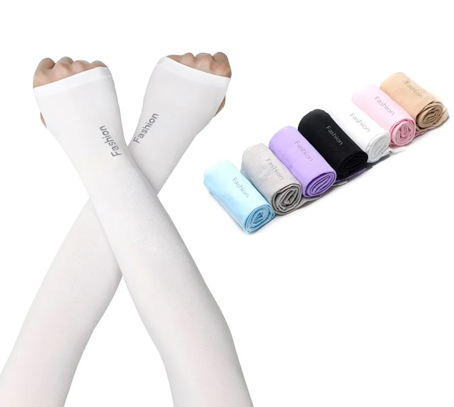 

Шелковые нарукавники, солнцезащитные рукава, летние мужские и женские крутые рукава, наружная езда, путешествия, спорт, черные перчатки