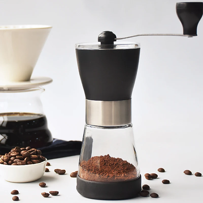 

Coffee Grinder Manual Coffee Bean Grinder Hand Coffee Mill Ceramic Burrs Stainless Steel Pepper Nuts Pills Spice Machine Grinder