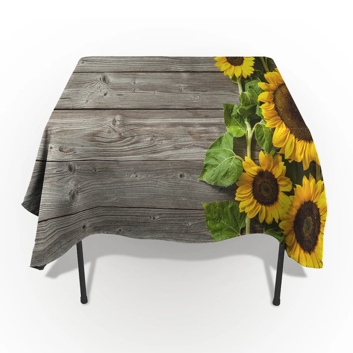 Подсолнух дерево планка фон скатерти чехлы для стола девушки мужчины скатерть