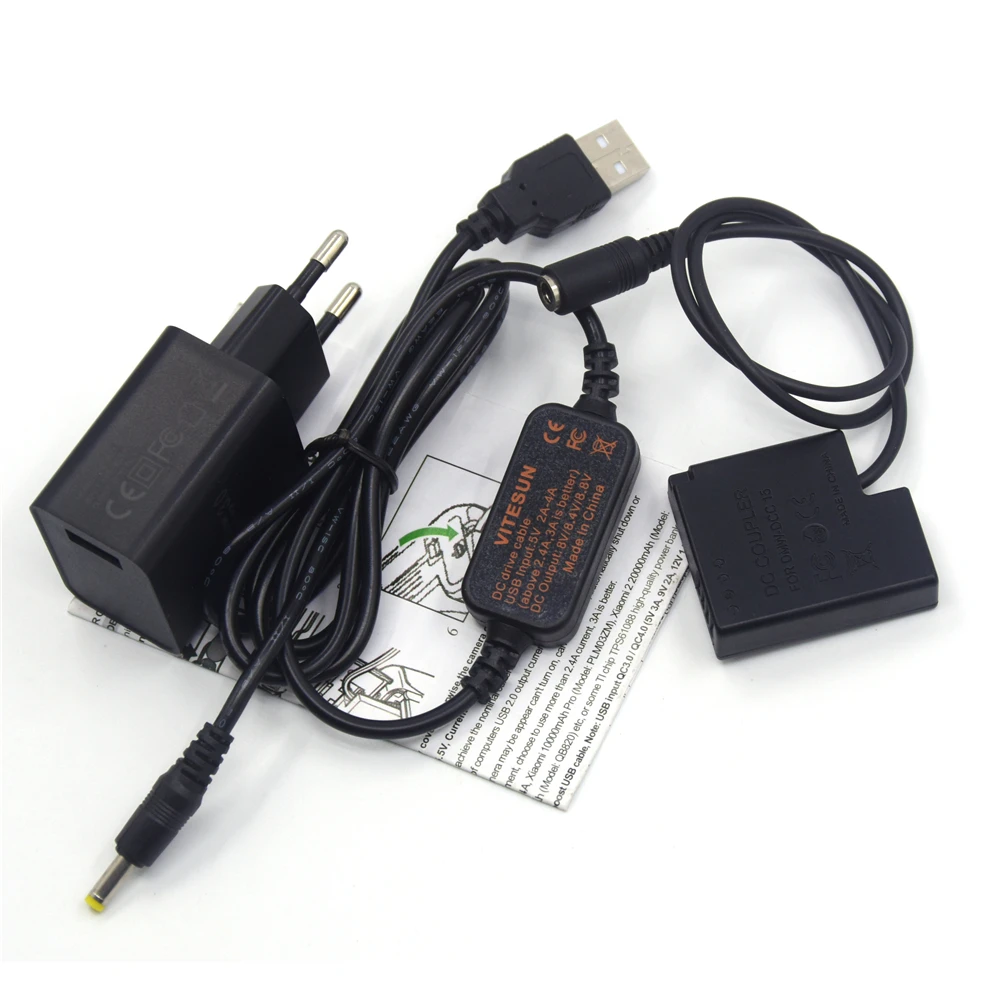 USB кабель и адаптер для камеры Lumix GM5 GF7 GF8 GF9 LX10 LX15|battery adapter d|batteries batteriesbattery battery |