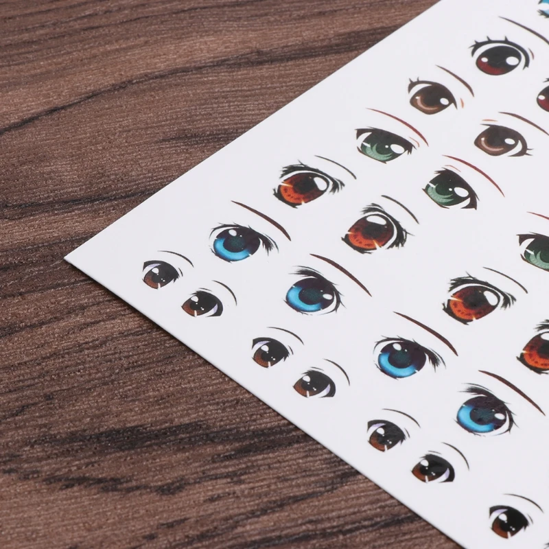 Аниме наклейки для глаз фигурка кукла лицо органа Пастер глина с рисунками