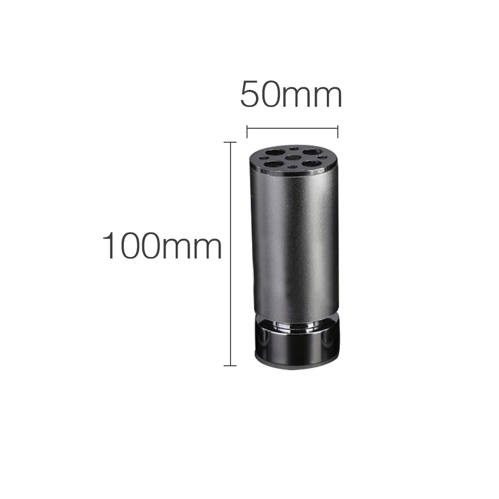 4PCS Aluminum alloy Furniture Legs Cabinet Table Round Shape 8mm Adjustable Feet 50mmx100mm Silver | Обустройство дома