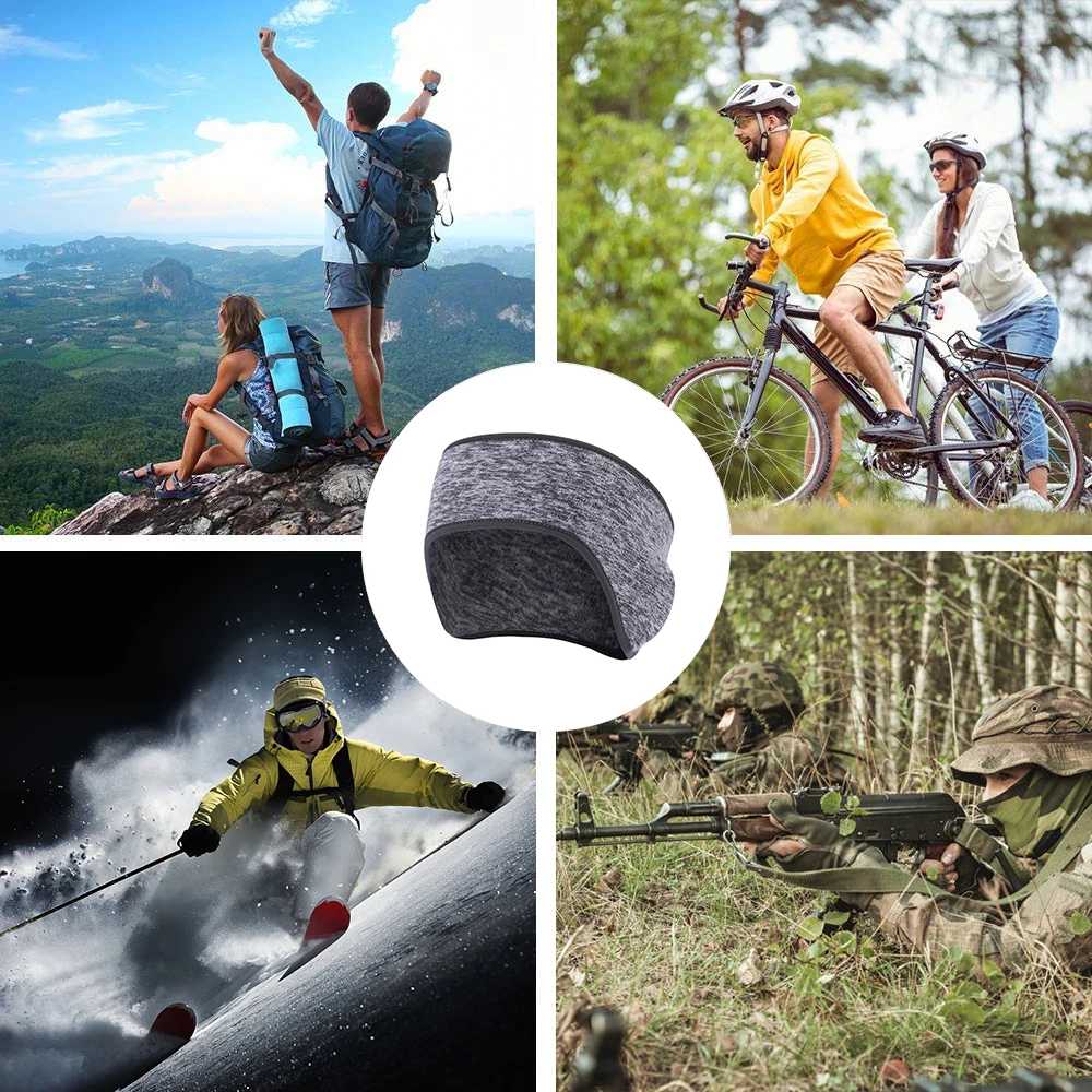 Женская флисовая повязка на голову для спорта открытом воздухе бега фитнеса йоги