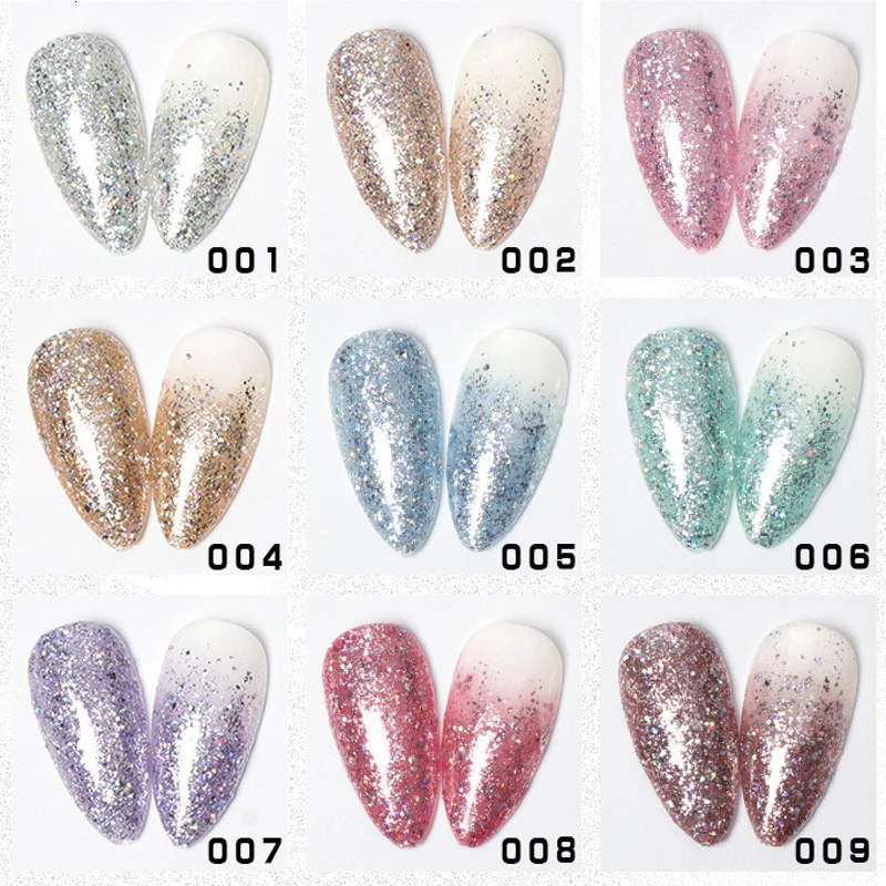 Суперплатиновый гель для ногтей 1 коробка суперблестящие цветные краски