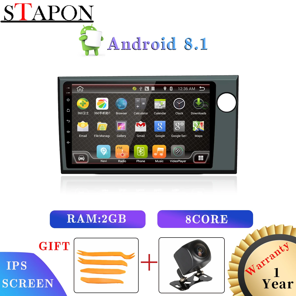 STAPON 9 дюймов для HONDA Brv Right peptide Android 8 1 2 Гб RAM OCTA CORE автомобильный DVD навигационный