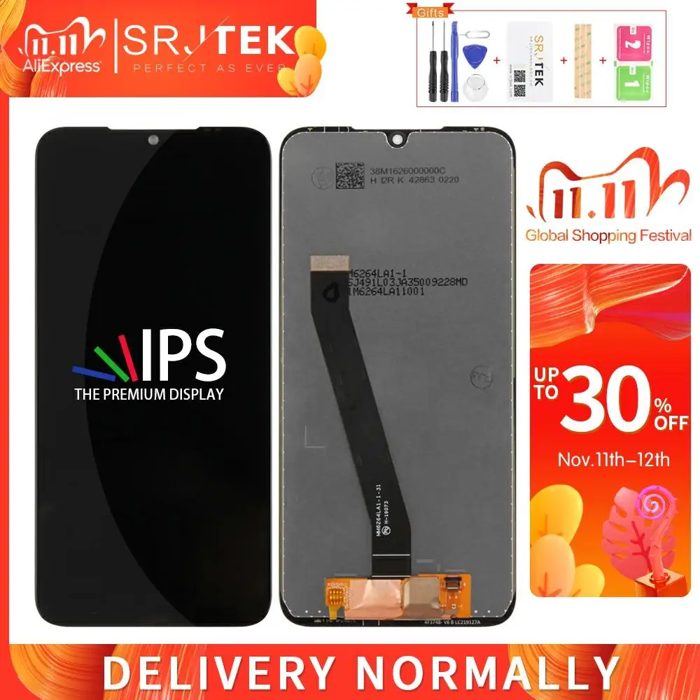 Для Xiaomi Redmi 7 Дисплей Матрица сенсорный для Hongmi 7A экран дигитайзер сборка ЖК