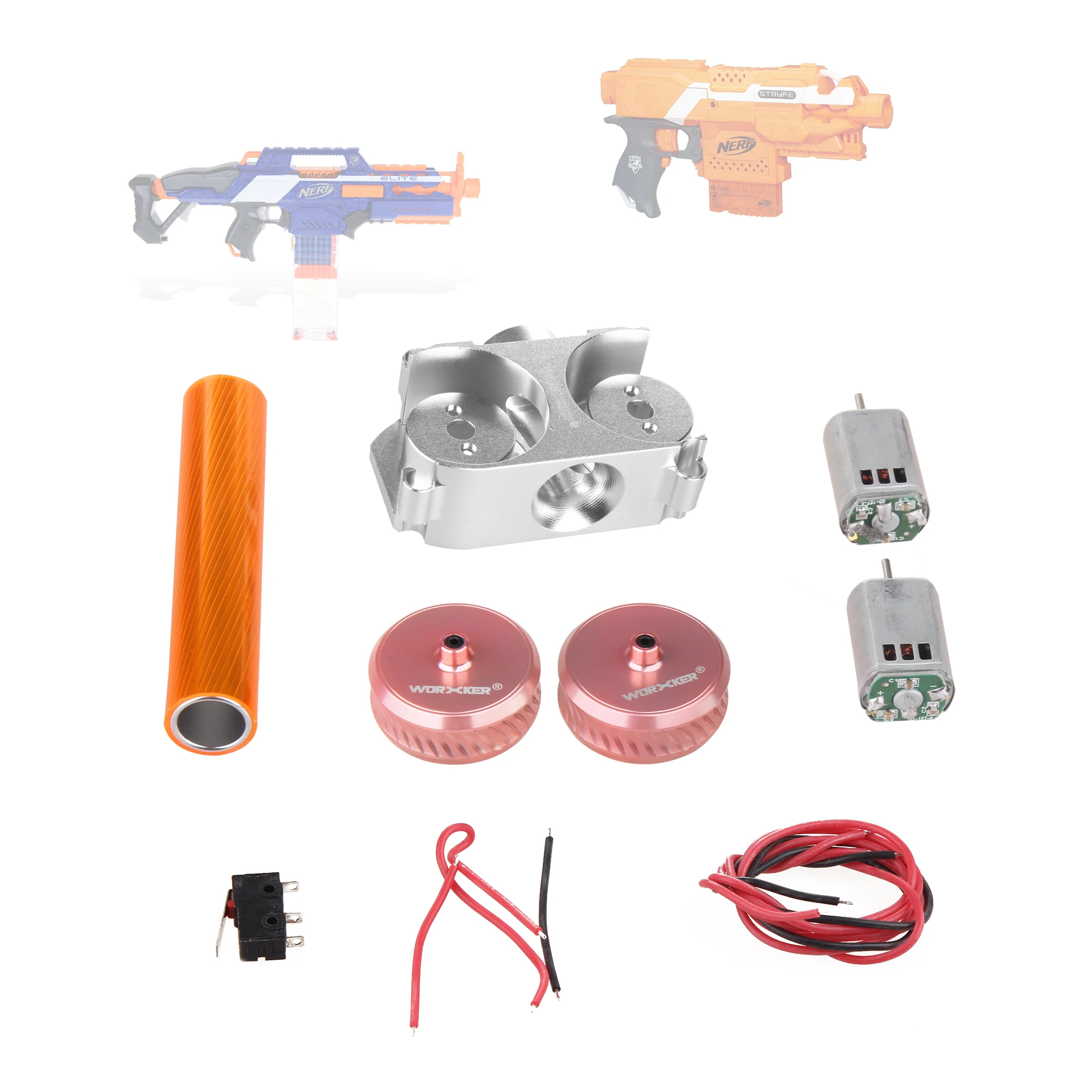 Набор рабочих Маховиков для Nerf Stryfe/Rapidstrike CS-18/игрушка-меч (диагональный набор