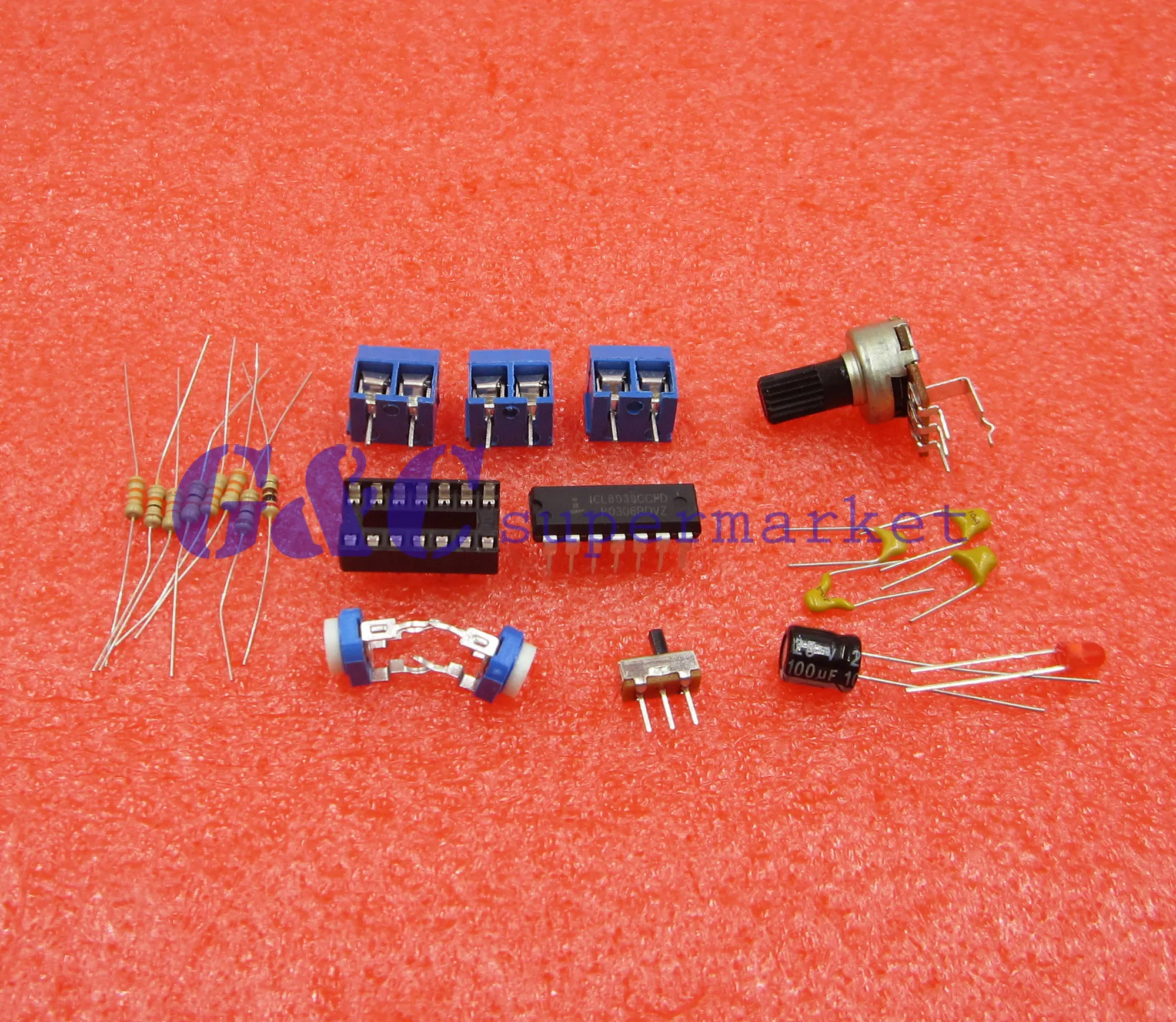 ICL8038 монолитный генератор сигналов Модуль DIY Набор синусоидальный квадратный