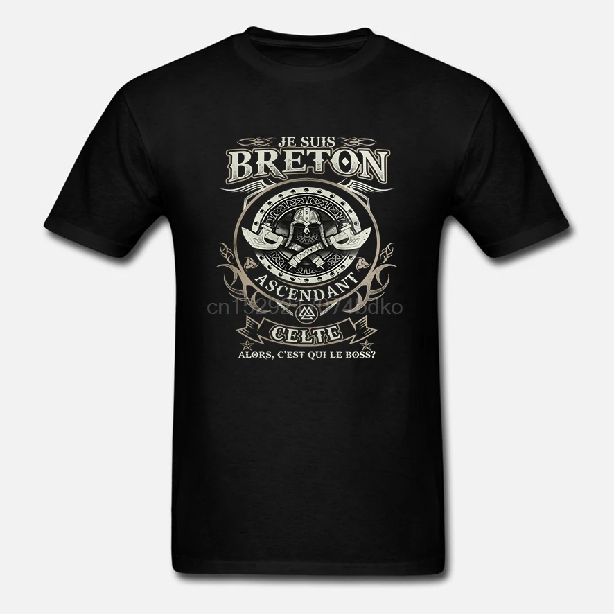 Мужская футболка JE SUIS BRETON ASCENDANT CELTE! Для женщин | одежда