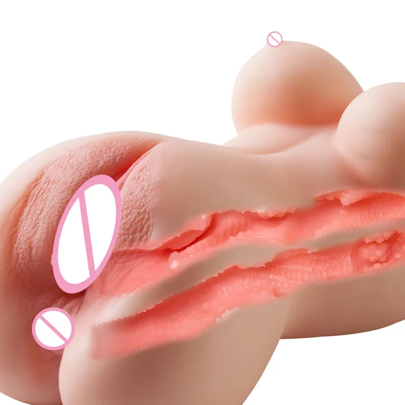 Мужской мастурбатор Реалистичная Вагина настоящая киска грудь анальный соски