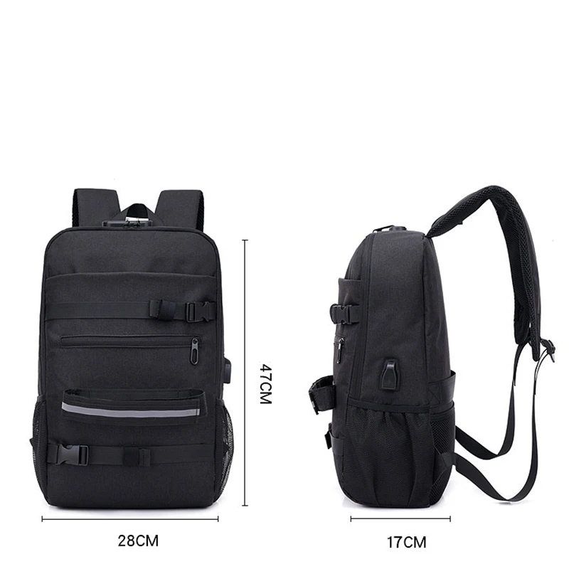 Новинка 2019 трендовая сумка через плечо с защитой от кражи Usb замком мужская и