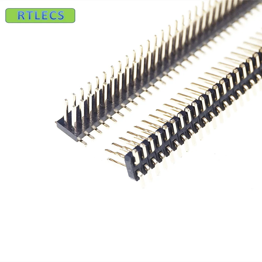 Штекерный разъем 1000 мм 2x50 P 100 шт. 1 27 двухрядный прямой PCB SMT штекерные разъемы