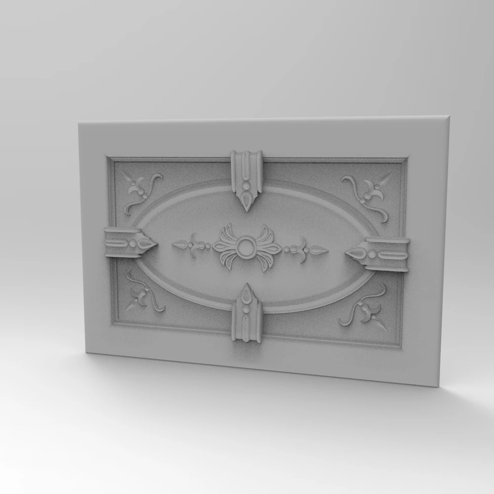 Waef изогнутая панель рельеф 3D модель дизайн STL формат CNC маршрутизатор ArtCAM Aspire Type3