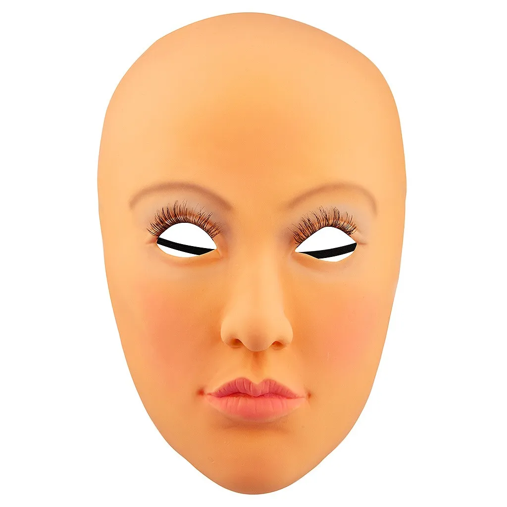Новинка забавная Реалистичная женская маска на Хэллоуин для лица капюшон