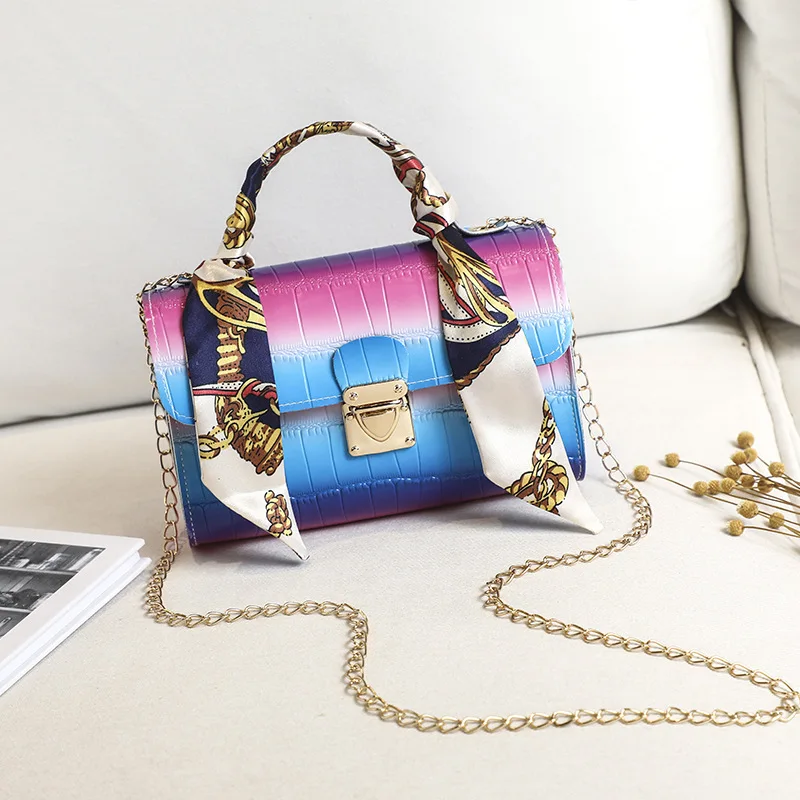 

Gradient Leather Luxury Designer Shoulder Simple Bags for Women 2022 Hasp Crossbody Bag Female Fashion Handbags Messenger Bags