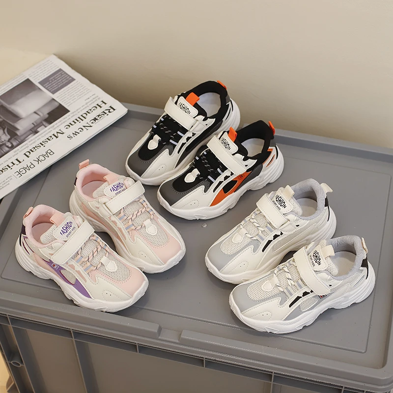 2021 Girls Casual Shoes Light Mesh Sneakers Kids Summer Breathable Children Fashion Tenis Cute Sport Cartoon Running Footwear | Спорт и