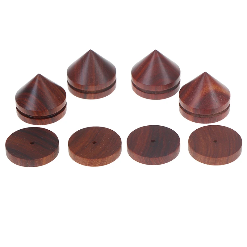 4 комплекта или шт. колонки подставка для ног коврик из натурального дерева