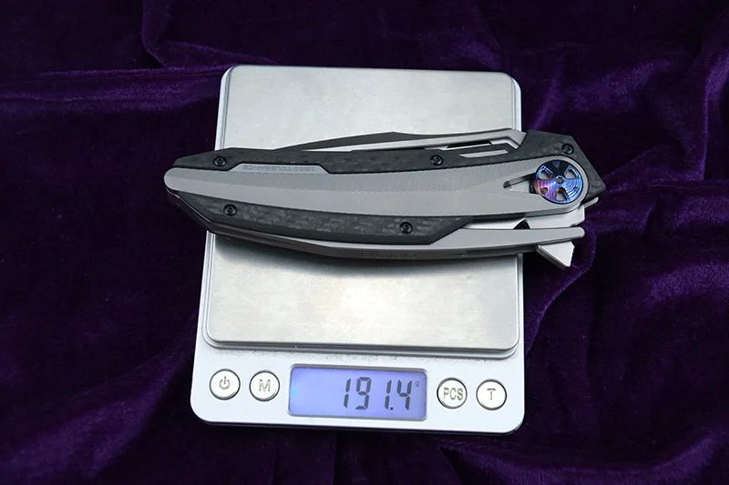 LEMIFSHE custom 0999 Флиппер складной нож m390 сталь CF титановая ручка Открытый Отдых Охота Карманный кухонный инструмент EDC инструмент