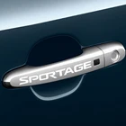 4 шт. наклейки на дверные ручки автомобиля для Kia Sportage 3 4 QL, автомобильное Спортивное украшение, защитная виниловая наклейка, забавная наклейка, автомобильные аксессуары