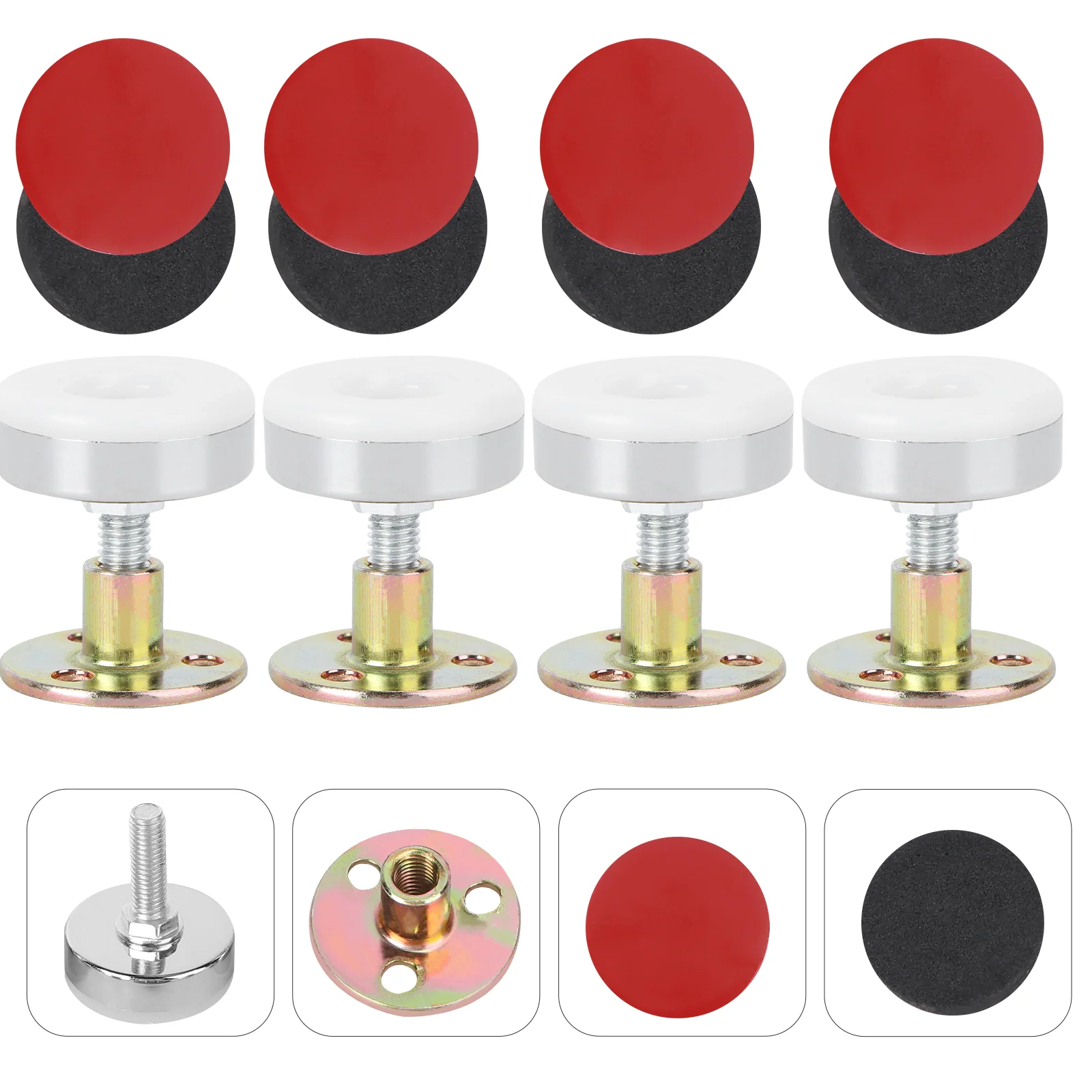 

4 шт., самоклеящиеся крепления для кровати