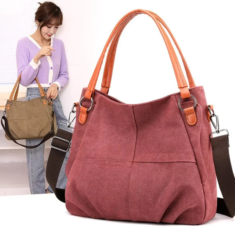 

OLD TANG High Quality Canvas Shoulder Bags for Women 2020 New Brand Handbag Large Capacity Fashion Casual Crossbody Sac Epaule