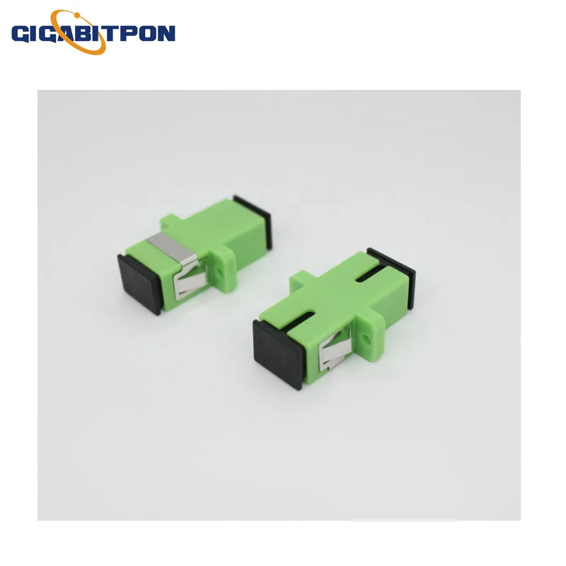 50 -500PCS SC APC Simplex Single Mode SC APC FTTH Fiber Optic Adapter SC Fiber Coupler SC APC Fiber SC Connector, Free Shipping
