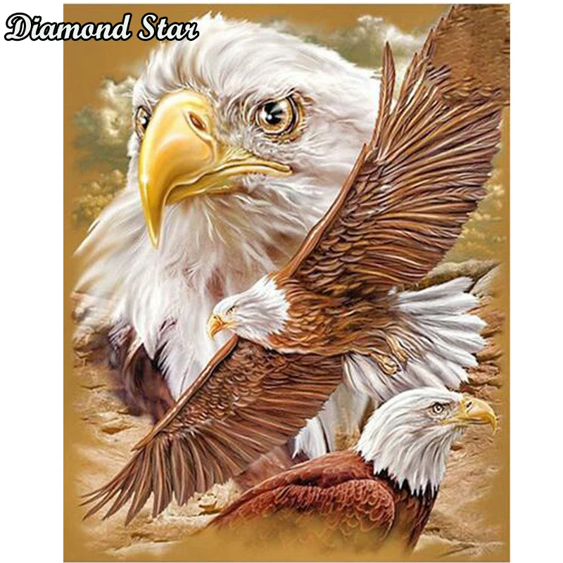 

Full Square Diamond 5D DIY Diamond Painting eagle Embroidery Cross Stitch Rhinestone Mosaic Painting Decor