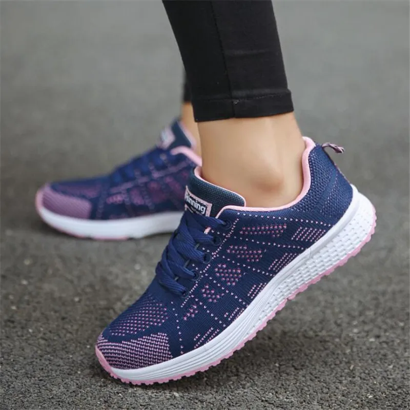 

Woman Casual Shoes Breathable Sneakers Women 2019 New Arrivals Fashion Mesh Sneakers Shoes Women Plus Size 35-44