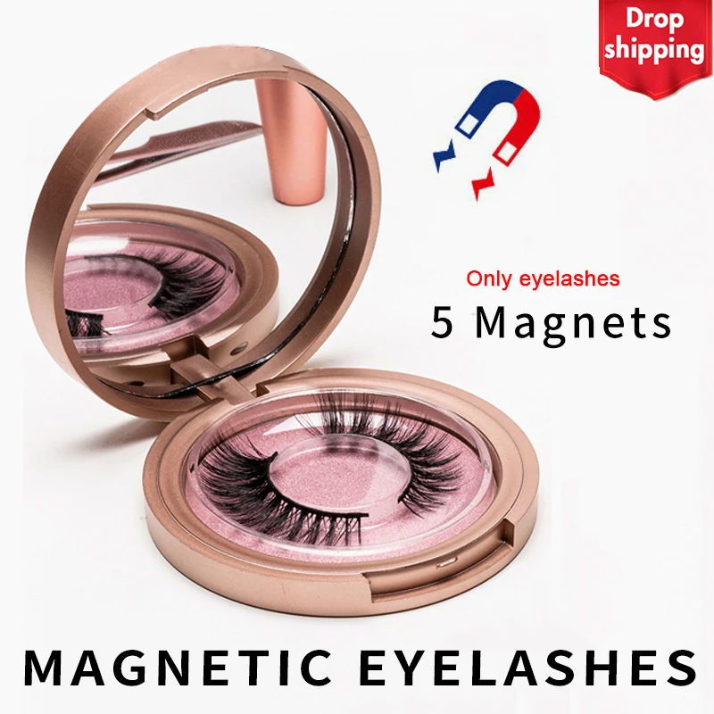 SexyGo 3D Магнитные ресницы 1 пара норковые накладные без магнитной жидкой подводки