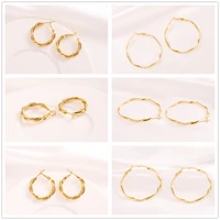 2021 new fashion round circle hoop earrings for women girl classic trend ladies earrings gifts african middle eastern jewelry