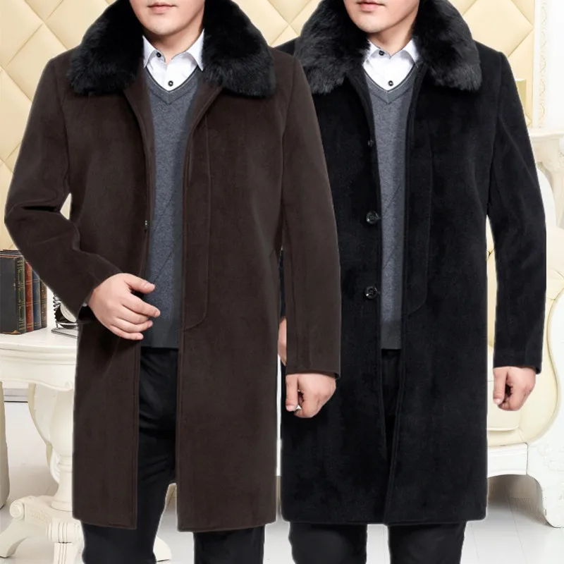 Куртка мужская Зимняя шерстяная на пуговицах Размеры M L XL XXL XXXL | Мужская одежда