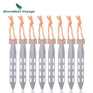 Безграничное путешествие из титана для палатки колышки Открытый Кемпинг V-Тип палатки колышки портативные палатки гвозди