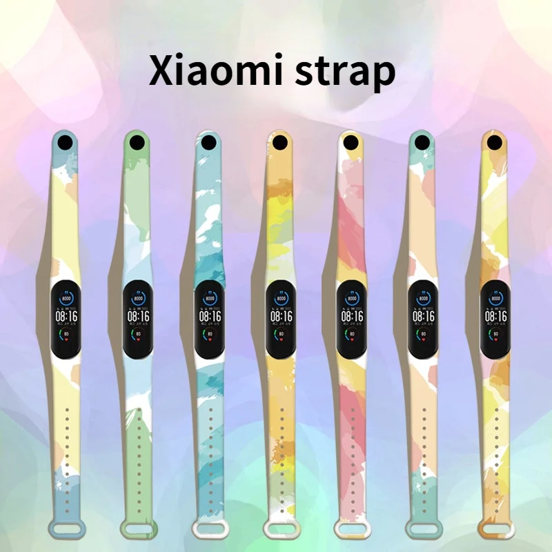 

Colors Strap for Xiaomi Band 6 5 4 3 Sport Strap Wristband Replacement TPU Cartoon Strap MiBand 6 5 Band 4 for Xiaomi Mi Band 6