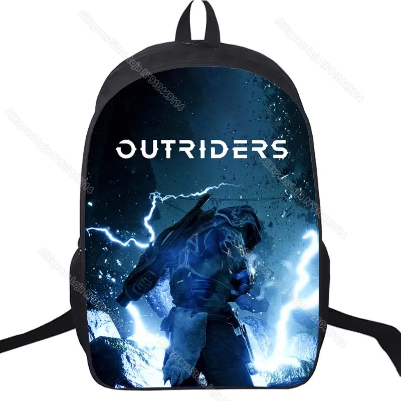 

Students Outriders School Bags Boys Girls Teens Kids Cartoon Anime Backpack Mochila Unisex Double Layer Rucksack Laptop Knapsack