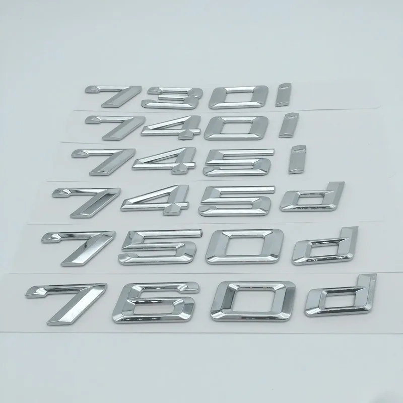 1pcs ABS 7 Series 725i 728i 730i 735i 740i 725d 728d 730d 735d 740d 745d car Letter Rear trunk Decals Emblem badge sticker Decal |