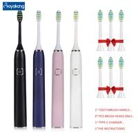 boyankang smart sonic electric toothbrush rechargeable 5 cleaning modes ipx7 waterproof dupont bristles inductive charging