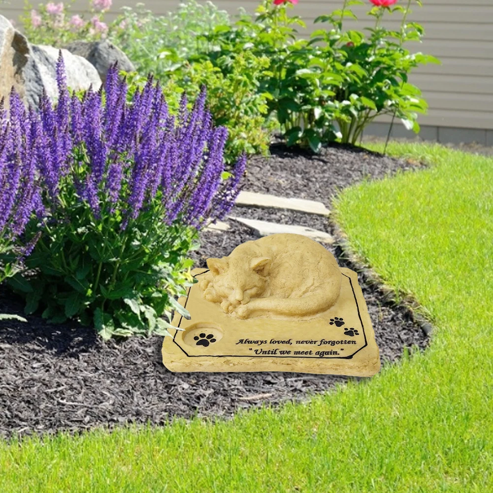 Памятный камень для котят памятный домашних животных кота памятник украшение