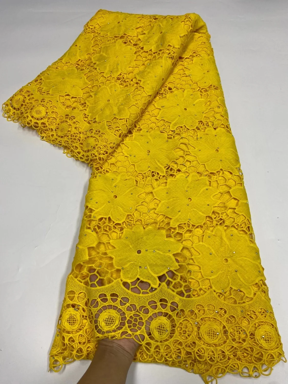 Нигерийское гипюровое кружево 2020 Высокое качество Африканский шнур кружевная
