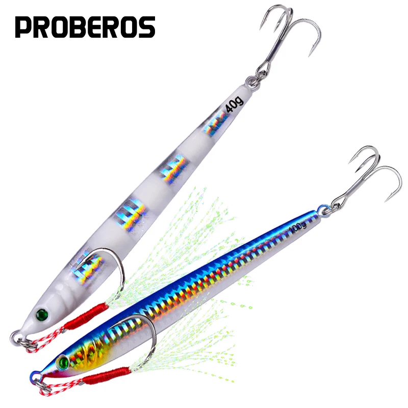 Джиг PROBEROS Jigging Fish металлическая джиг приманка для рыбалки 15 # Ise Непальские крючки