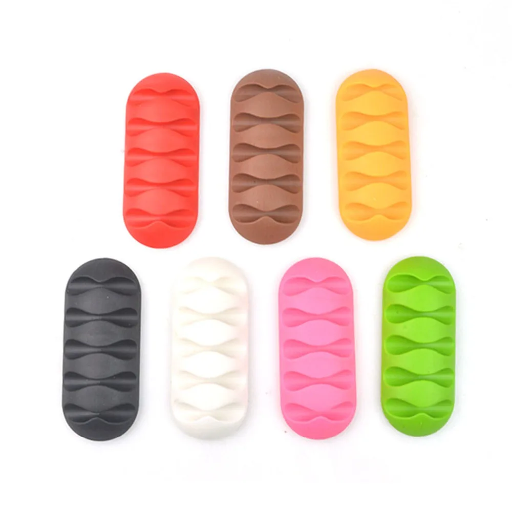 2шт кабельный зажим для намотки кабеля органайзер проводов наушников провода