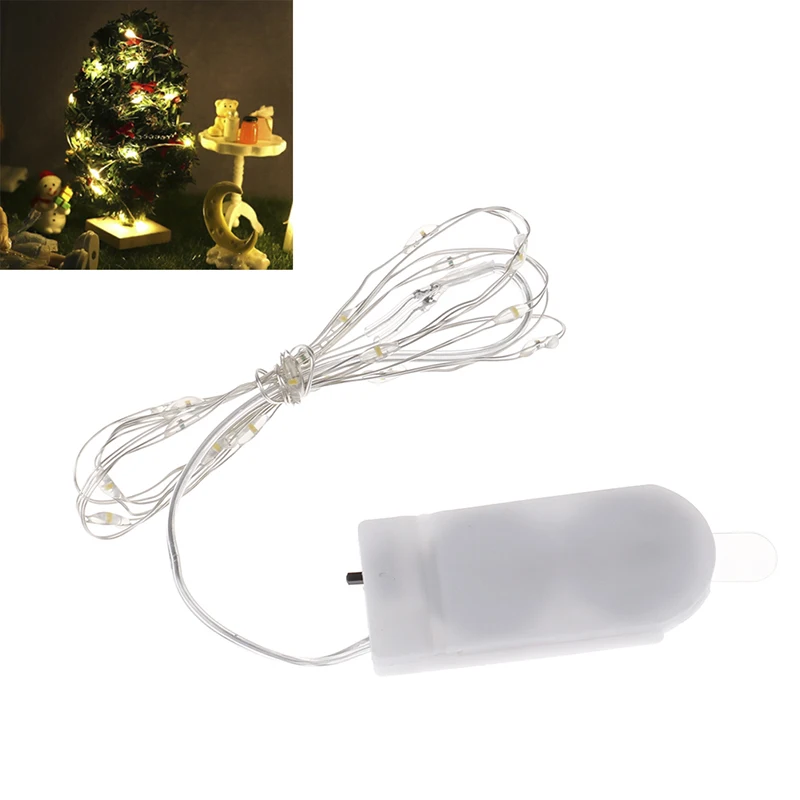 

1:12 Dollhouse Miniature Led String Lights Doll House Decor Dollhouse Christmas Tree Scene Accessories