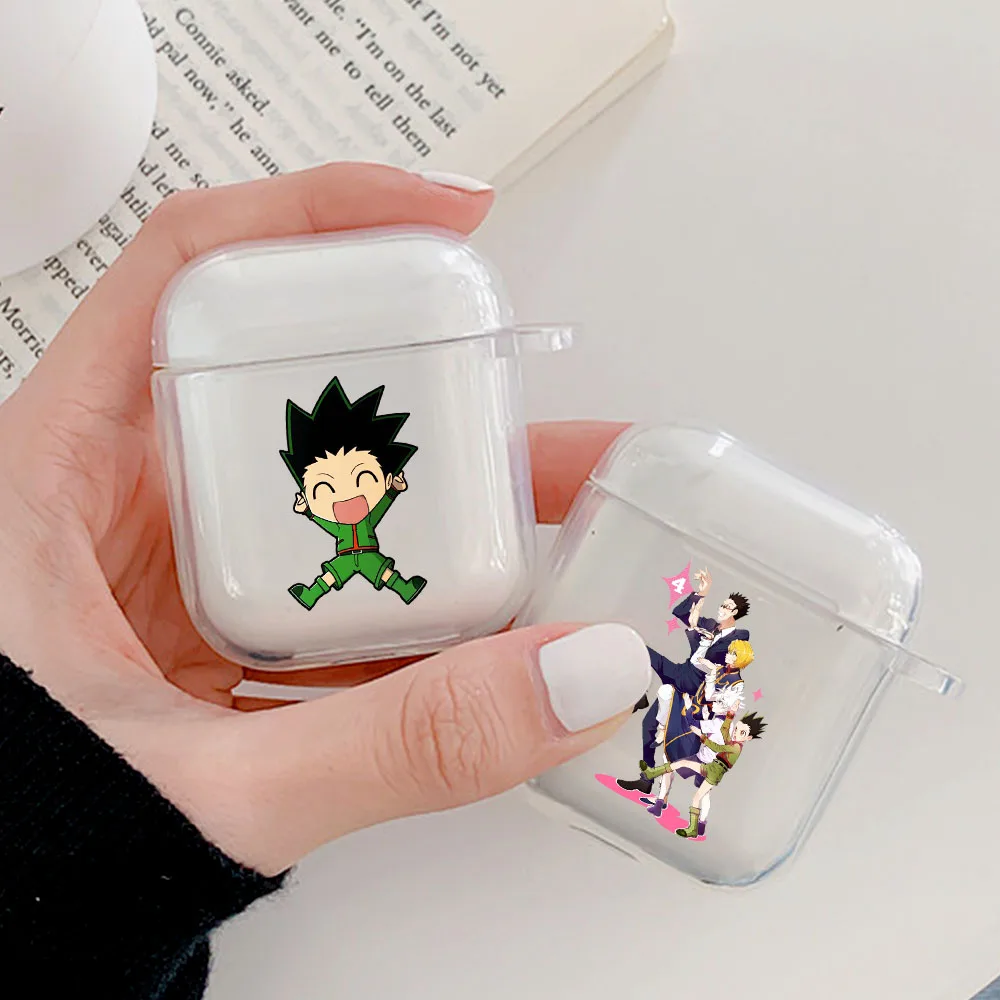 

Hot Anime Hunter x Hunter HXH Clear Cute Earphone Case for Airpods 2 1 Cover Wireless Bluetooth headset Soft transparent Coque