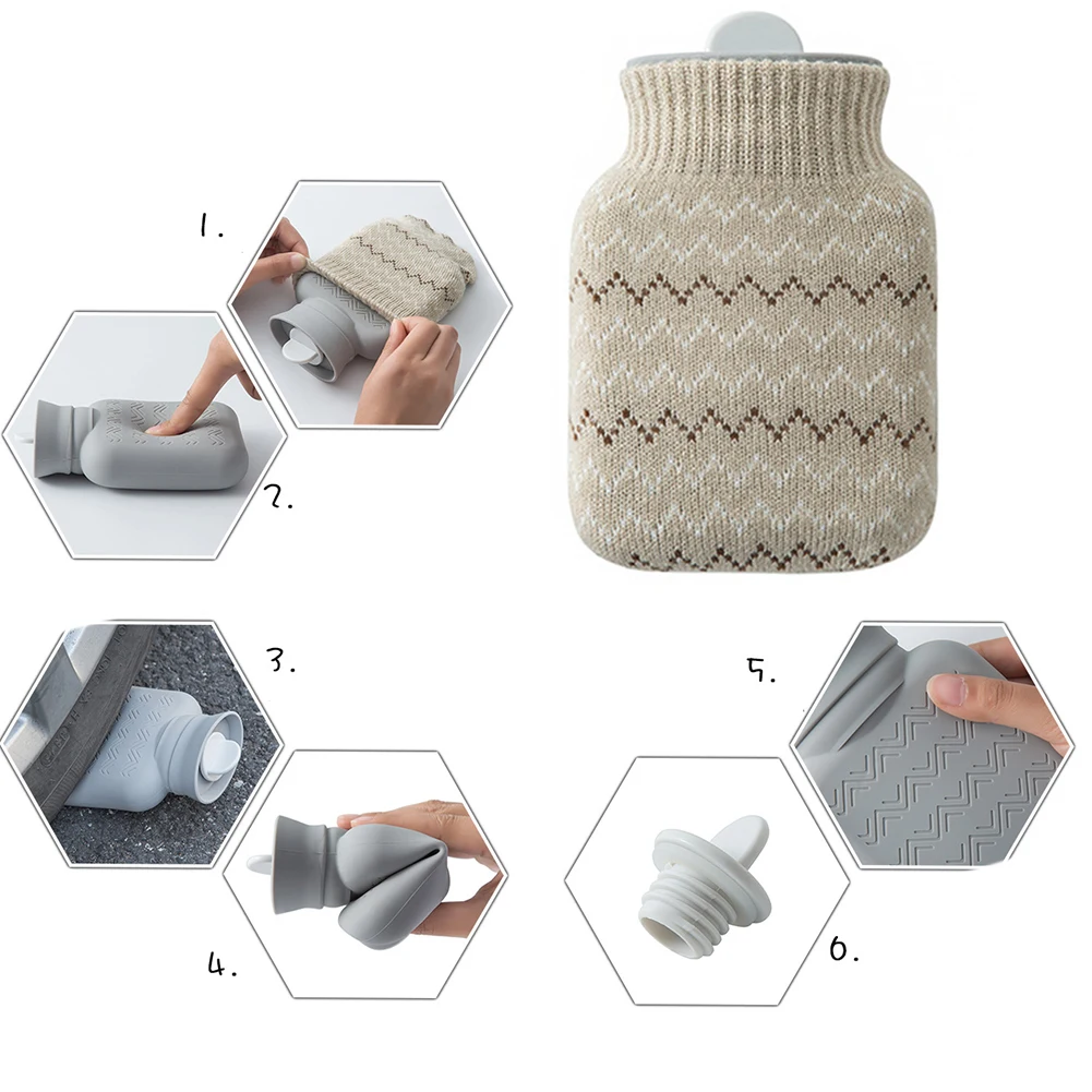 Student Winter Hot Water Bottle Silicone Portable Explosion-proof Microwave Hand Warmer Mini Outdoor Heating Kids Foot Neck Gift | Бытовая