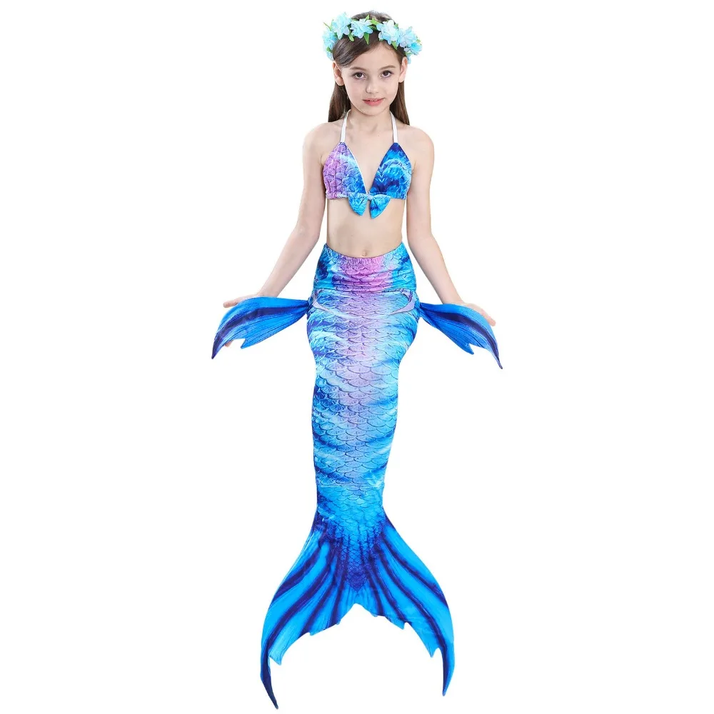 Гирлянда для девочек, хвост русалки с русалочкой, купальник для куклы, детский купальник, хвост русалки, маскарадный костюм для девочек