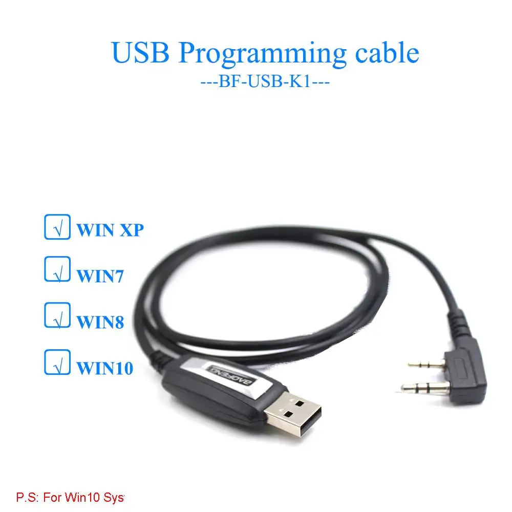 BAOFENG USB кабель для программирования с компакт-диск с драйверами для UV-5R UV-82 BF-888S BF-UVB2 плюс Портативный радио с K штепсельной вилки