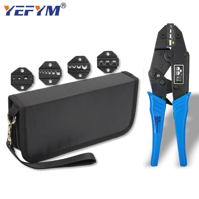 

Многофункциональный обжимной инструмент с храповым механизмом, профессиональный обжимной инструмент 0,5-35 мм2, обжимные плоскогубцы HS-30J/40J/...