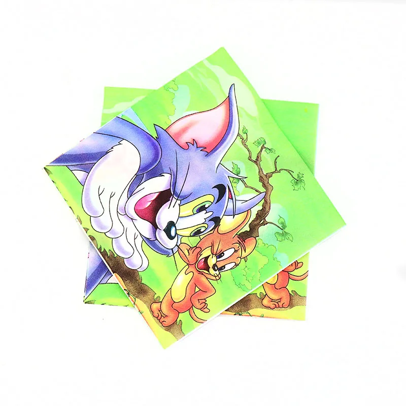 42 шт. Том и Джерри одноразовый набор посуды Том и Джерри тарелки чашки Том и Джерри вечерние принадлежности