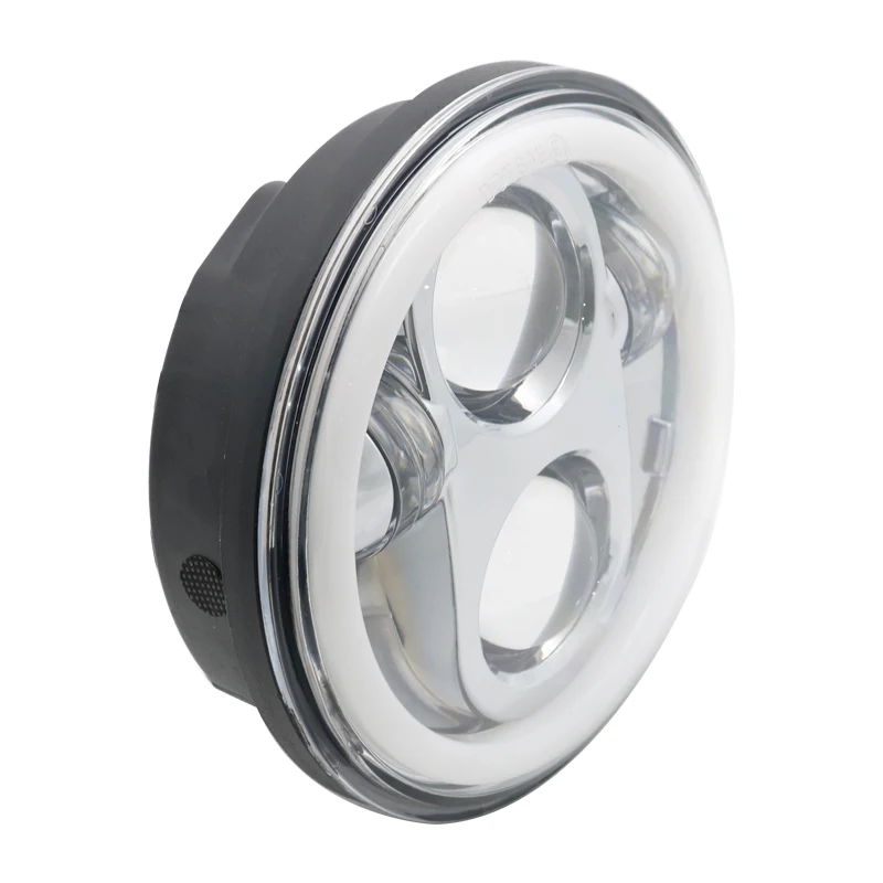 5 75 дюймовый светодиодный проектор фары Halo Ring DRL Angel Eye для Sportster Touring Super Glide Dyna 3/4